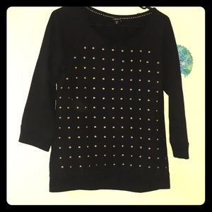 Studded black Express sweater